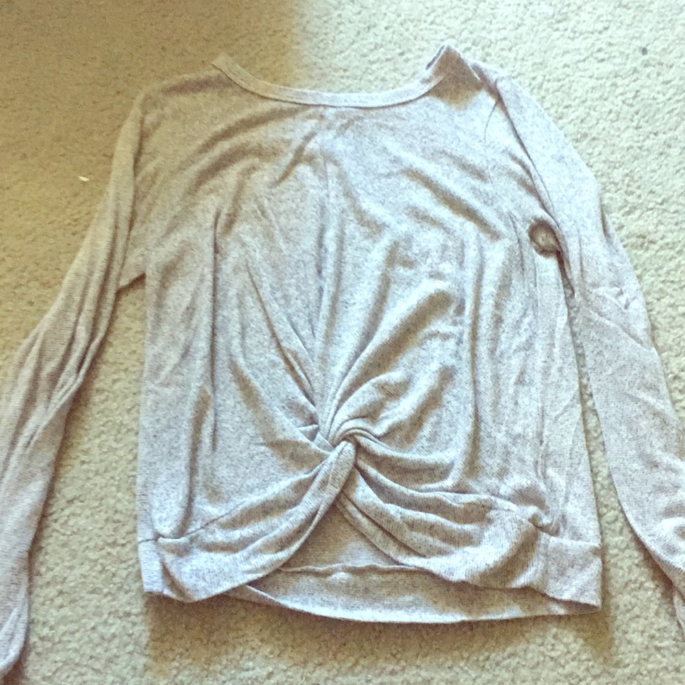 light gray long sleeve